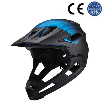Used ABUS Adult Mountain Bike Helmet Full Face Detachable Cycling Accessories